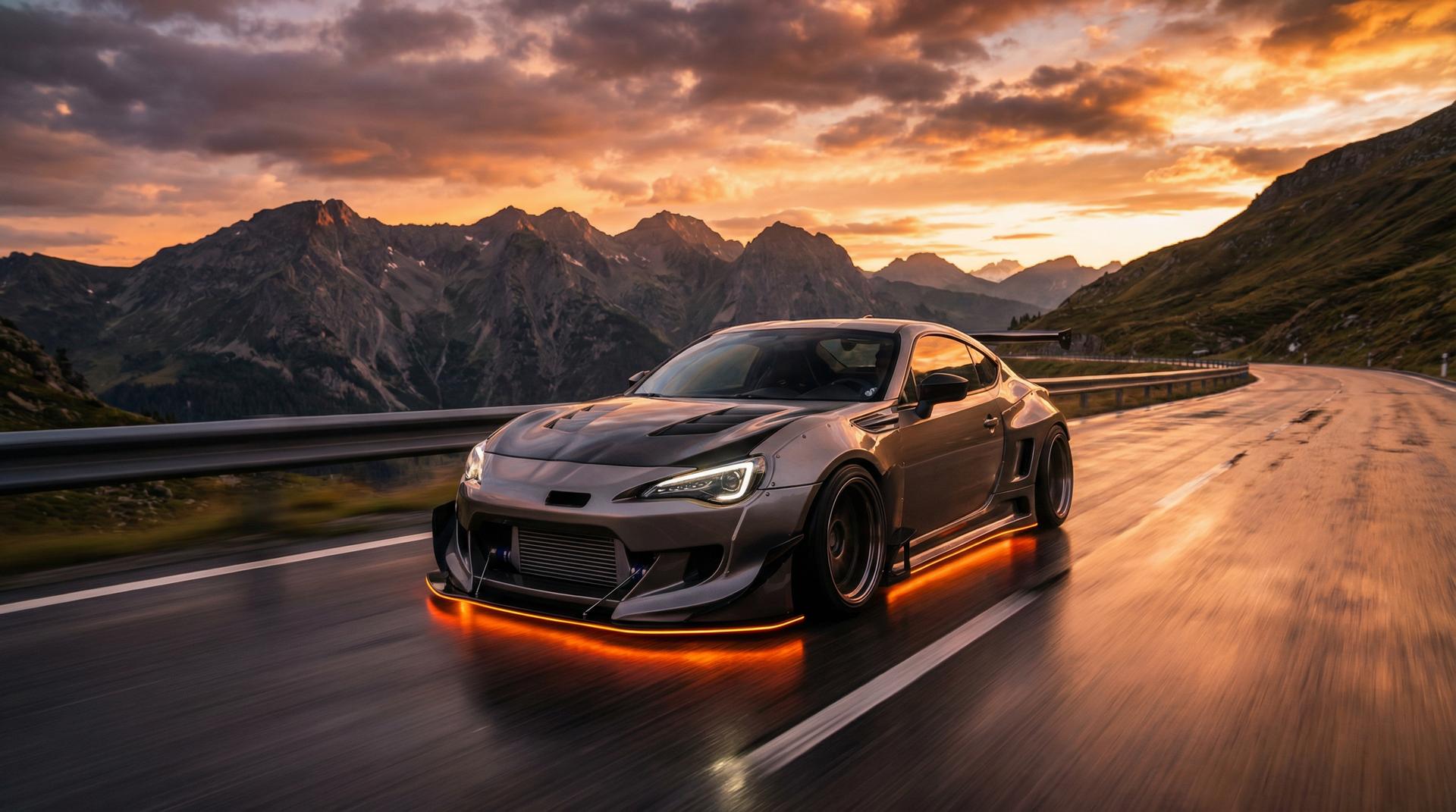 网红主播汽车改装视频